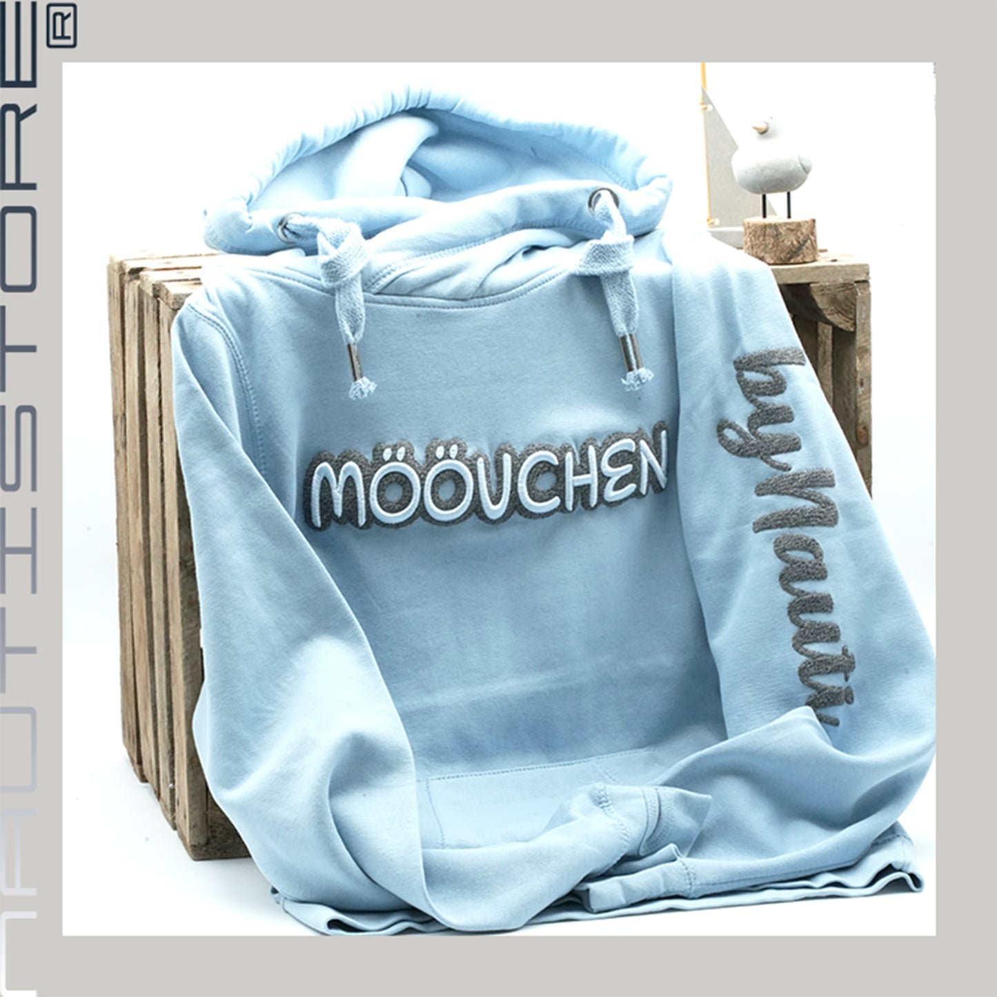 Cross Neck Hoodie - "Möövchen" (Gr. XS-2XL) (10 Farben)